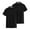 2PC Black, variant on Felirenzacia Quick Dry Short Sleeve Workout Tops for Women Fitted Summer Casual Lapel Athletic Golf Tee Shirts for Big and Tall Women Fluorescent Green,S