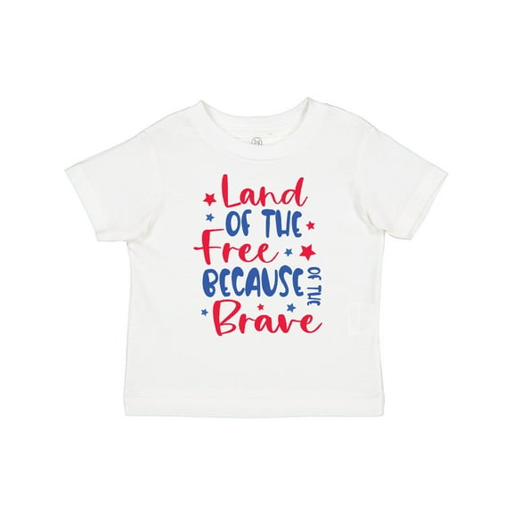 Inktastic Memorial Day Land of the Free Because of the Brave Boys or Girls Toddler T-Shirt