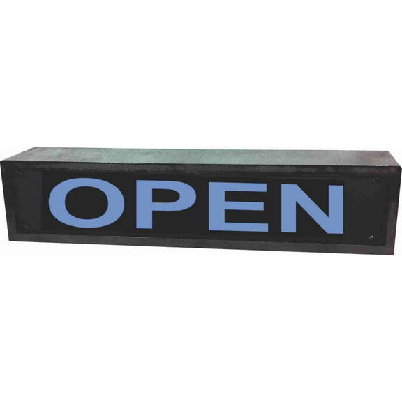 AMERICAN RECORDER - 2RU "OPEN" LED Lighted Sign with Enclosure