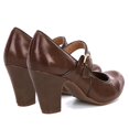 thumbnail image 3 of Zapatos SHODENSE vintage con tacón de gatito Mary Jane para mujer, color marrón, 3 of 5
