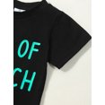 thumbnail image 5 of Boys Halloween T-shirt, Short Sleeve Crew Neck Letters Print Summer Tops Clothes for Casual Daily, 5 of 9
