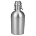 thumbnail image 2 of 2l Stainless Steel Homebrew Beer Growler Secure Swing Top Lid, 2 of 5