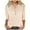 Beige, variant on 3/4 Length Sleeve Womens Tops 2026 Spring Trendy Casual Basic V Neck Plain Work Tshirt Womens Blouses