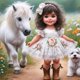 thumbnail image 1 of Cuadro de Pintura con Diamantes Wdftyju Sunshine Girl y Puppy 30x30CM, 1 of 9