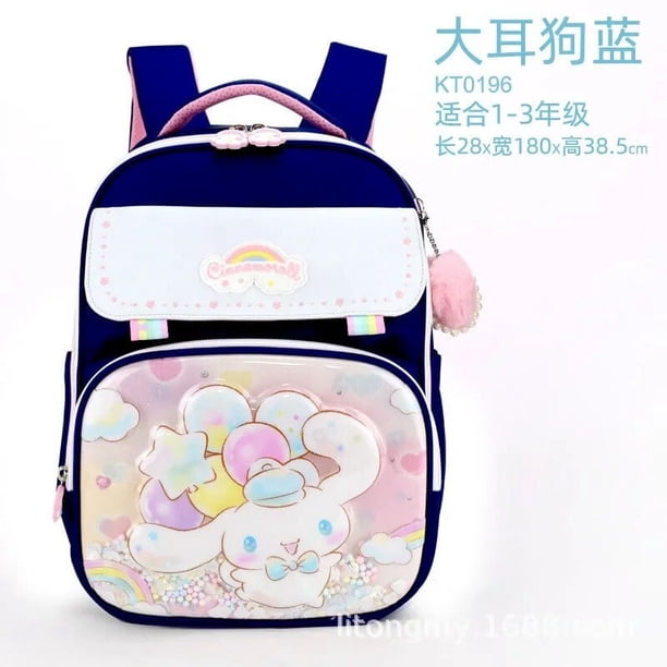 Authentic MINISO Kuromi Schoolbag Primary School Children Girls 1 To 3 Grade Melody Cinnamon Dog Backpack