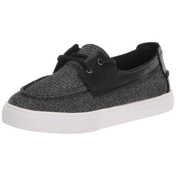 Easy Spirit Women's Kelp Casual Boat Shoes (Black, 6.5)