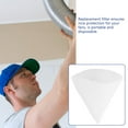 thumbnail image 2 of KALLORY 10Pcs Universal Cloth Dryer Exhaust Filters White Conical Exhaust Valve Filter for Vent, 2 of 5