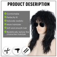 thumbnail image 5 of CliCling Cabello Humano Cara Falsa Barba y Bigote Disfraz Negro Barba para Adultos Hombres Maquillaje Realista Encaje Barbas Falsas Invisibles, 5 of 5