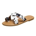 thumbnail image 1 of CEHVOM 2021 Women's Plus Size Set Toe Flat Sandals And Slippers Women's Sandals, 1 of 4
