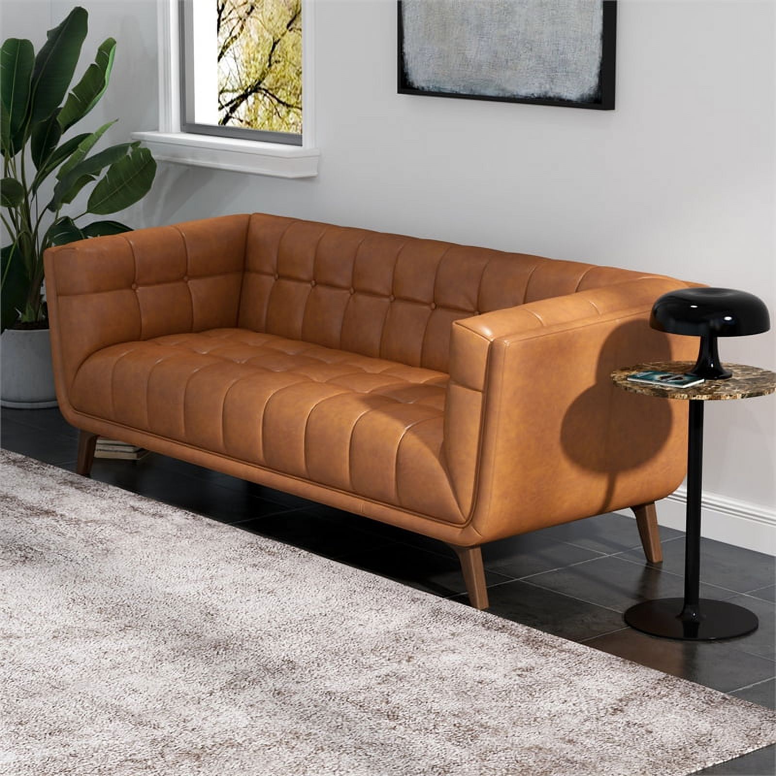 Century Furniture Marian Leather Sofa, 78