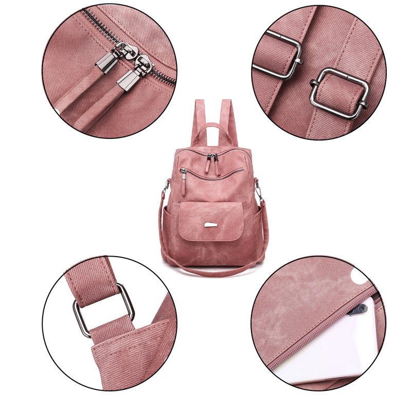 5180 PU Leather Backpack Purse Fashion Multipurpose Design Handbag Shoulder PU Leather Backpack Purse for Women Fashion Multipurpose  main image 4