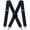 02 X-back(navy), variant on Mens Suspenders X-Back 2" Wide Adjustable Solid Straight Heavy Duty Clip Suspenders for Men Women