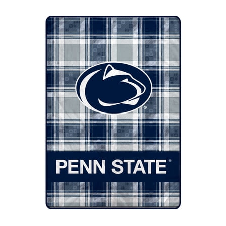 Pegasus Penn State Nittany Lions 66" x 95" Oversized Plaid FAN-mily Ultra Cozy Blanket