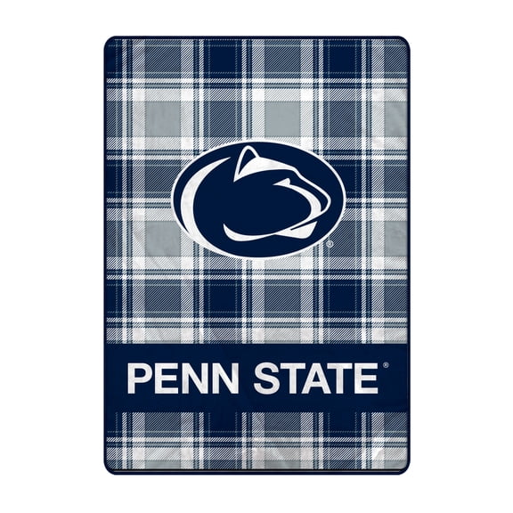 Pegasus Penn State Nittany Lions 66" x 95" Oversized Plaid FAN-mily Ultra Cozy Blanket