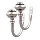 thumbnail image 5 of 2 piezas en apariencia de U de pared para cortina soporte para cortina trasero soporte para montaje en pared s para pared decoración Plata Macarena Ganchos de amarre para cortinas, 5 of 7