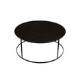 thumbnail image 6 of Boraam Robertson 37.5in. Round Metal 16.5in H Coffee Table - Dark Brown Finish, 6 of 7