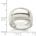 thumbnail image 6 of Diamond2Deal Mother's Day Gift 925 Sterling Silver Twisted Dome Stacked Ring for Women Size 6, 6 of 8