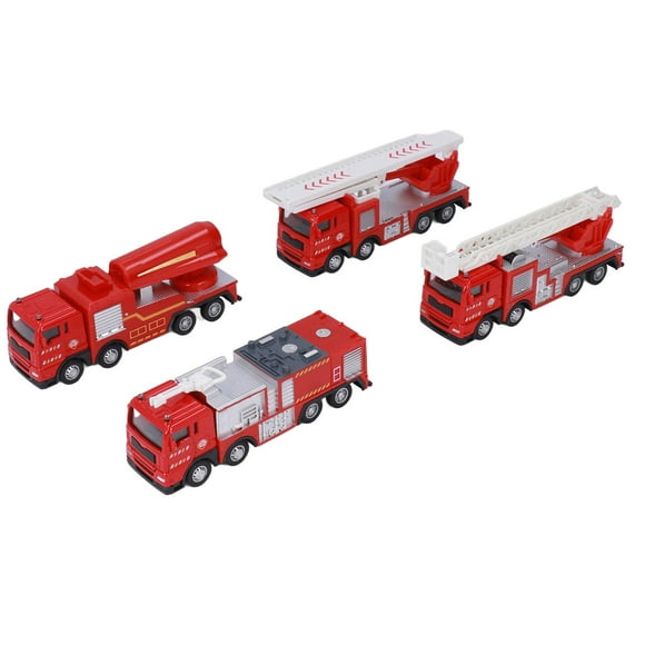 Fire Truck Toy, Fire Truck Toy Set Multiple Accessories For Above 3 Years Old For Kindergarten For Home