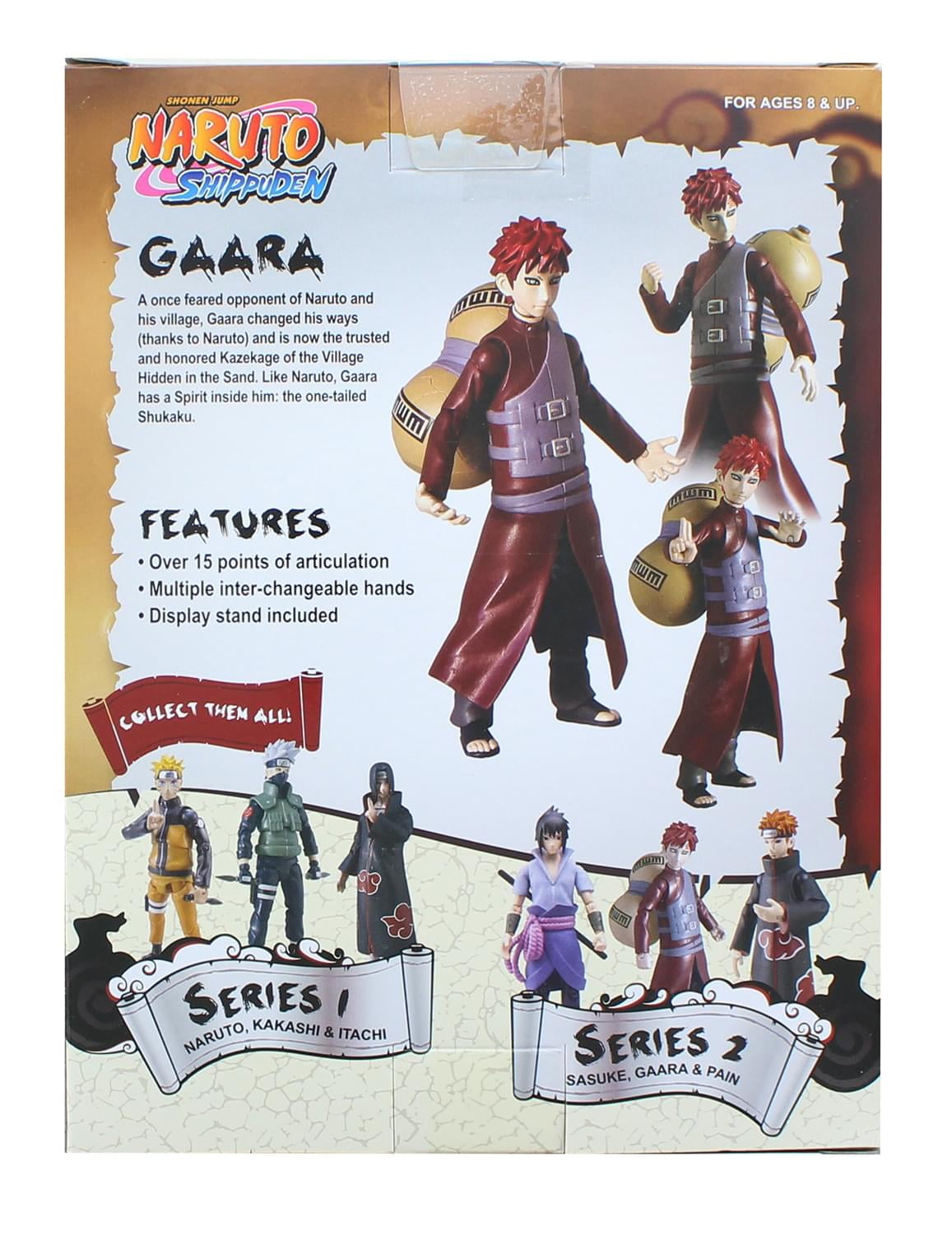 Toynami Naruto Shippuden 4-Inch Poseable Action Figure Series 2 Gaara, –  Maybang's Collectibles