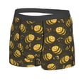 thumbnail image 2 of Balery Cute Cartoon Bees Men's Boxer Briefs, Soft and Breathable Cotton Underwear with nylon Waistband-Small, 2 of 9