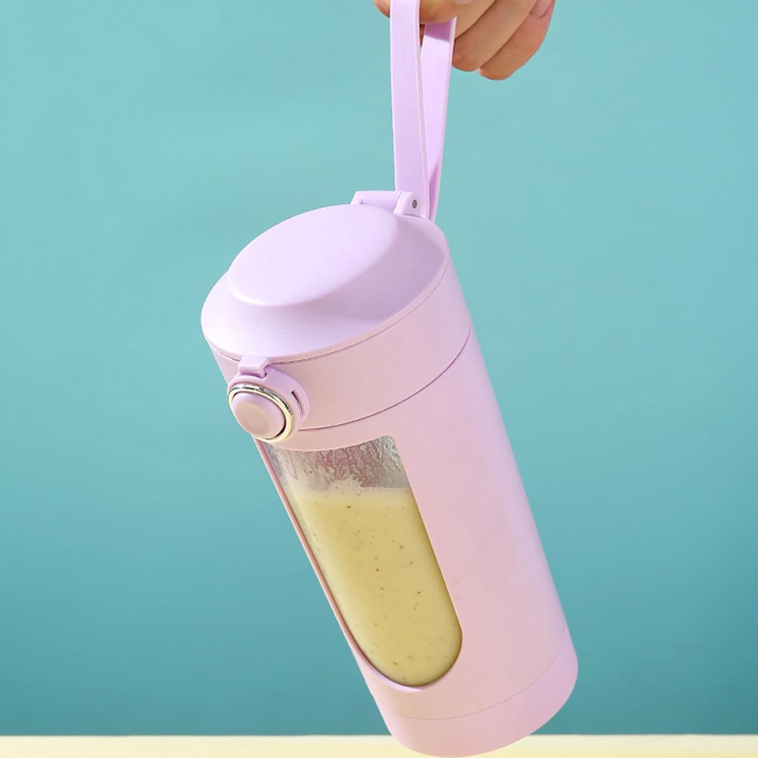 700ml Portable Blender Cup, USB Rechargeable Juicer Mixer for Smoothies & Shakes, Travel Friendly Kitchen Appliance for Home Gym Office