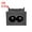 Black, variant on C8 Panel Mount Plug Adapter AC 250V 2.5A 125V 5A 2 Pins IEC Inlet Module Plug Power Connector Socket Straight 5 pcs