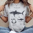 thumbnail image 2 of Unisex Great White Shark Anatomy Graphic T-Shirt, Sizes S-5XL, Tbun, 2 of 5