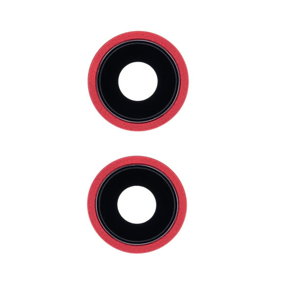 Replacement Camera Lens With Bracket For Apple iPhone 13 (A2631) / 13 Mini (A2626) - Red (2 Pieces)