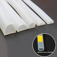 thumbnail image 2 of 1/2/5/10Meter D Shape Silicone Rubber Sealing Strip Semi Circle Hollow High Temperature Self Adhesive  Strip, 2 of 8