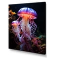 thumbnail image 2 of Designart "Pastoral Beauty with Luminescent Jellyfish III" Animals Wall Art Print, 2 of 5