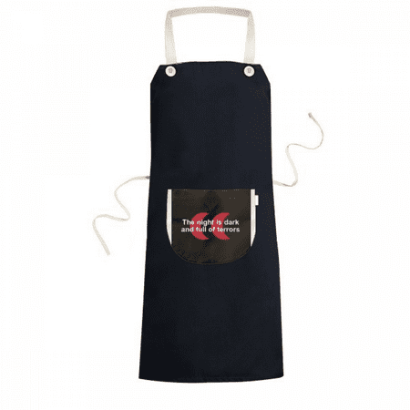 

Film Dialogue Night Dark Terrors Apron Bib Sarong Cooking Baking Kitchen Pocket Pinafore