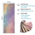 thumbnail image 2 of Colorful Tie Dye Nebula Pattern Hot Yoga Mat Towel Non Slip for Hot Yoga - Quick-Drying Yoga Mat Cover with 4 Corner Pockets with Travel Bag - Hot Yoga Towel Non Slip 70"x26", 2 of 6