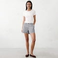 thumbnail image 5 of Women's 5-Inch Inseam Elastic Waist Linen Blend Summer Shorts, 5 of 6