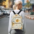 thumbnail image 7 of FORMRS Mini Backpack Purse for Women Quilted Travel Daypack Casual Shoulder Bag, Halloween Cute Ghosts, 7 of 7