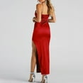 thumbnail image 6 of Lovskoo 2024 Wedding Guest Dresses for Women Evening Gown Trendy Suspended Dress Loose Sleeveless Solid Ankle Dress Long Cocktail Dresses 2023 Red, 6 of 9