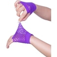 thumbnail image 4 of YooGuoGuo 2 Pairs Women Fishnet Gloves,Long and Short Set Mesh Fingerless Gloves for 80s Theme Party Halloween Costume, 4 of 5