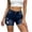 Navy, variant on CQONEPT Shorts Jean for Womens Distressed Cut Off Frayed Denim Shorts Y2k Fashion Shorts with Pockets Blue 2XL