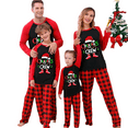 thumbnail image 3 of Family Christmas Pajamas Matching Sets Letter Hat Plaid Printed Holiday Matching Christmas Pajamas For Family, 3 of 10
