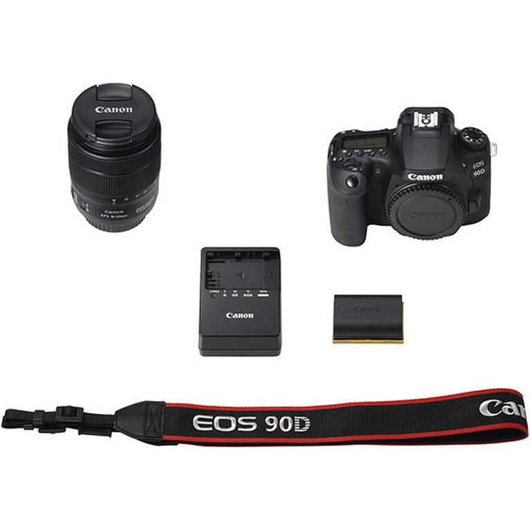 Canon EOS 90D DSLR, 32.5MP Sensor, 18-135mm Lens, 128GB Card Canon EOS 90D DSLR, 32.5MP Sensor, 18-135mm Lens, 128GB Card