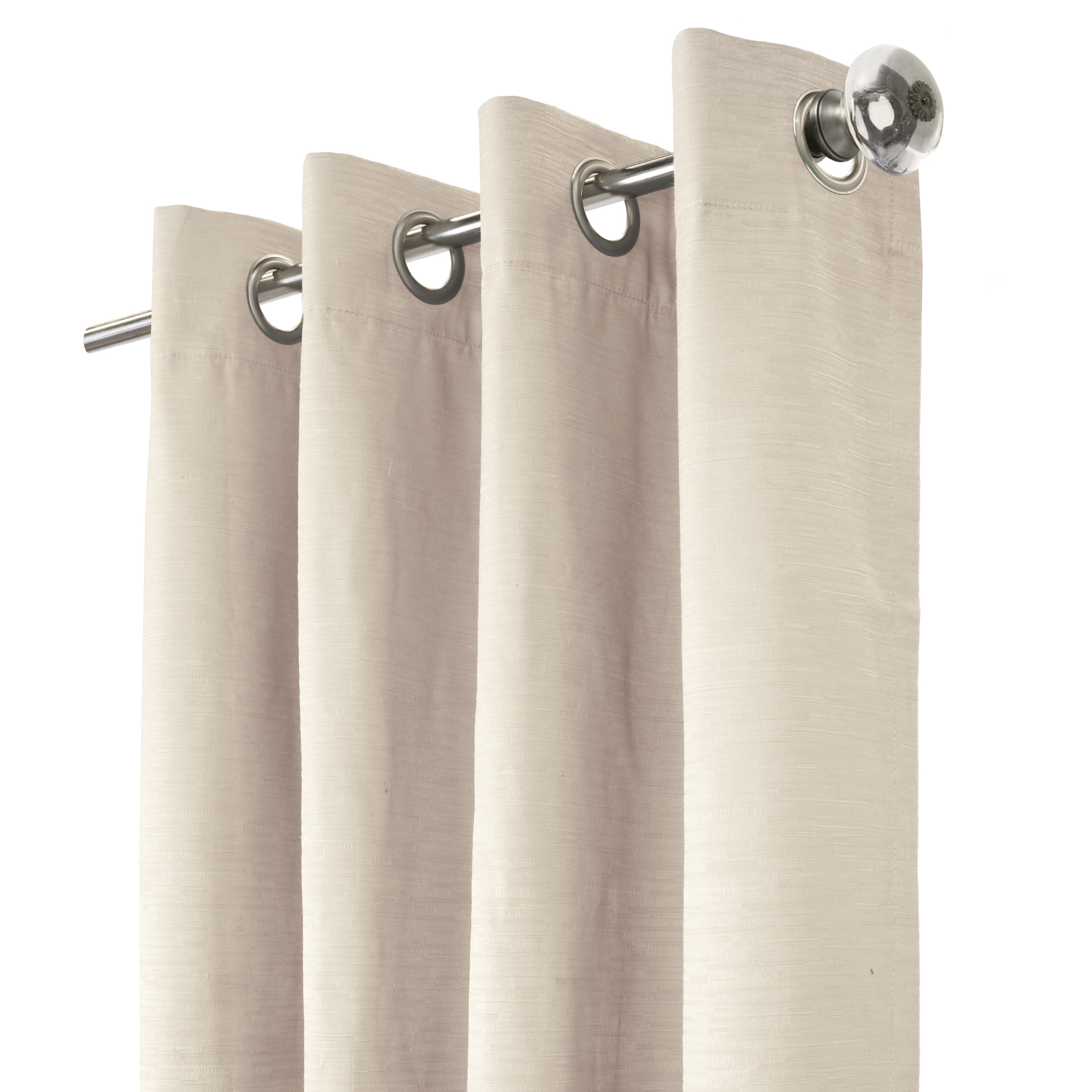 Spirit Total Blackout Textured Curtain Panel 52" x 95" in Off-white