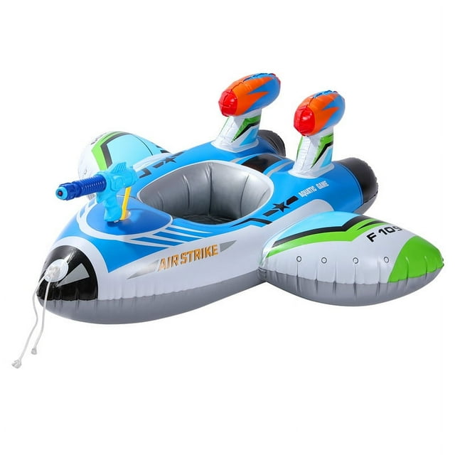 Pool Floats Toys for Kids with Water Gun - Inflatable Ride-on Pool Toys for Kids Ages 3-8, Toddler Pool Float, Summer Outdoor Water Pool Games Toys for Boys and Girls