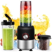 Suodoka 2-in-1 Multipurpose Blenders for Smoothies with 22oz No-BPA Portable Bottle, Coffee/Spices Jar Bottle for Grinder, New