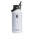 thumbnail image 1 of Hydro Flask 32 OZ Wide Flex Straw Cap White, Dishwasher Safe, Leakproof, 1 of 7