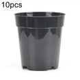 thumbnail image 1 of 10pcs Transparent Plastic Planting Pots Breathable Transplant Pots Flower Pots 4 inches, 1 of 7
