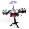 thumbnail image 4 of Kids Drum Set Educational Rugged Easy Operation Durable Drum Toy Kit with Cymbal for Boys Girls QF‑3013 Silver Circle, 4 of 4