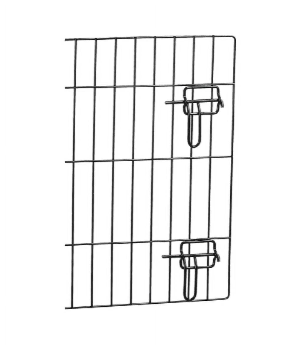 Solid-Steel Dog Crate| Heavy Duty, Foldable, Easy to Assemble, Floor Protection Roller Feet. - Double Door - 42-inch w/ Divider