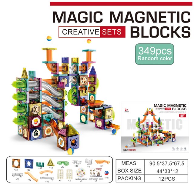Slide Ball Magnetic Piece Building Blocks, Intelligence Assembled Youth Toy Gift-SinKeeU