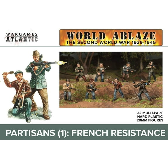 Wargames Atlantic WA001 28mm Plastic Partisans: French Resistance (32)