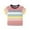 Red, variant on AJTQTH T-shirt for Kids Cute Colorful Stripes Clothes Outfits Girl Boy Unisex Cotton Summer Loose Lightweight Short Sleeve Round Neck Tees Tops for Daily School Party Red 4 Years