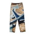 thumbnail image 4 of Daiia Airplane World Map Adventure Women's Sleep Pant with Pockets and Drawstring,Pajama Pants-XX-Large, 4 of 9